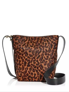 MADEWELL The Essential Mini Bucket Tote, Dark Carob Multi, NWT, SOLD OUT ONLINE